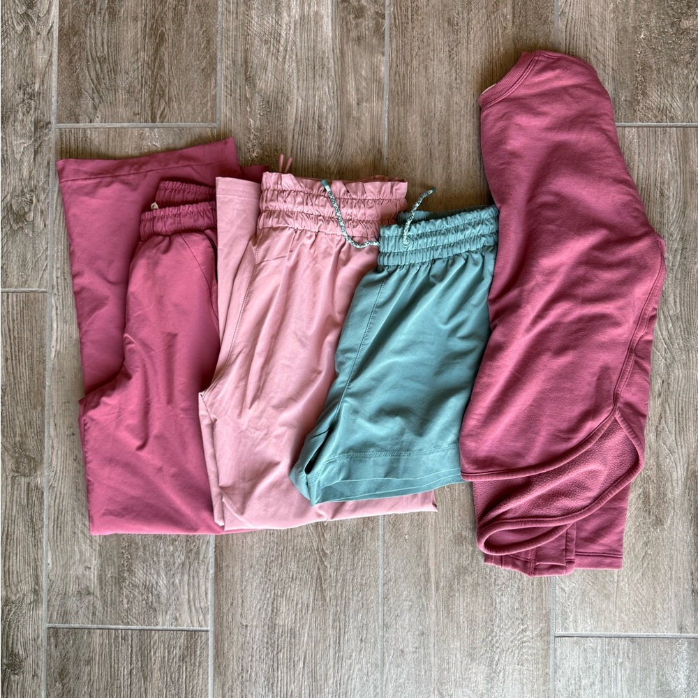 Athleta Girl Lot; Sweatshirt, Shorts, Pants; Girls size 12